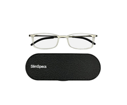 SlimSpecs (Transparant): Ultra-thin stylish reading glasses